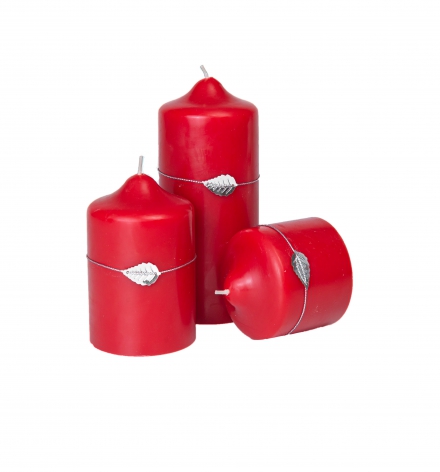 Set of 3 Decor Pillar Candles