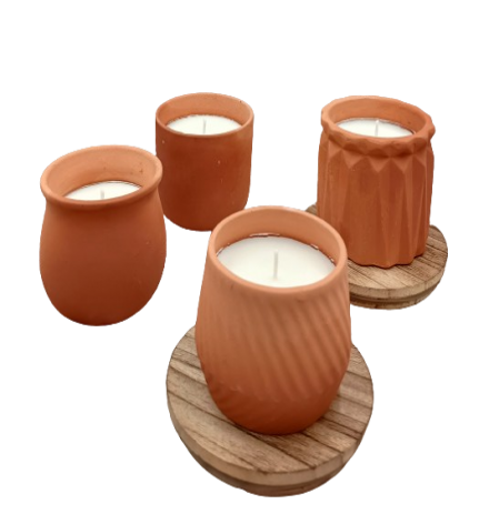 Terracotta candles