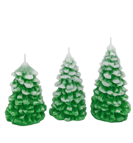 Pine tree decorative candles