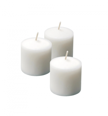 Unscented  10 hr votive candle